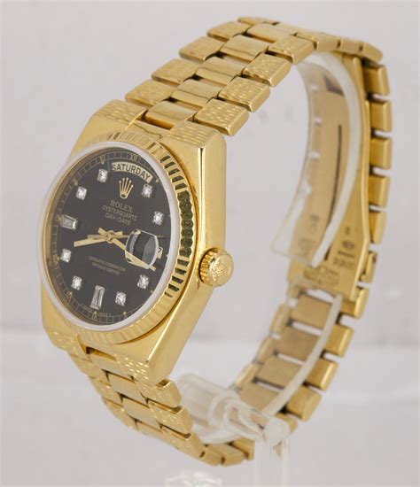 rolex 19018 gold black diamond|rolex quartz price.